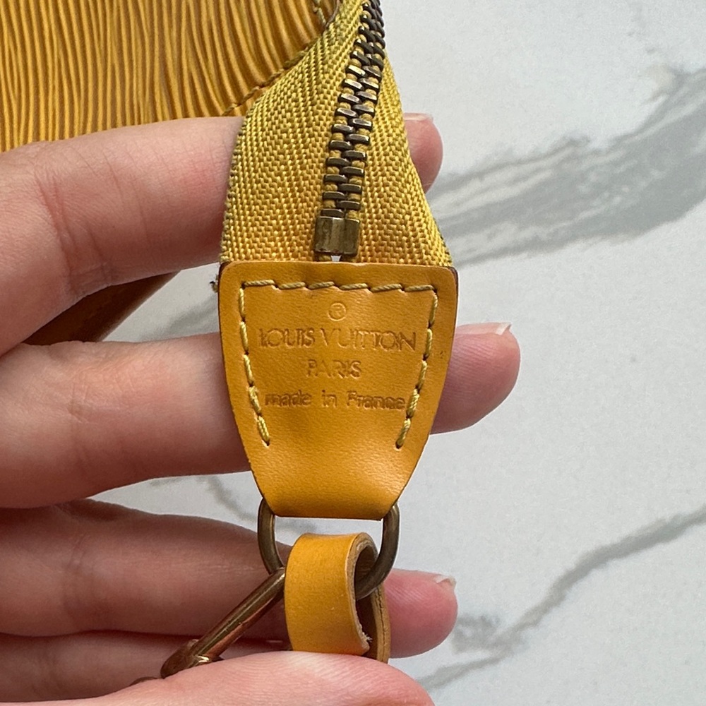 Louis Vuitton Epi leather pochette vintage Tassili Yellow - Picture 3 of 16